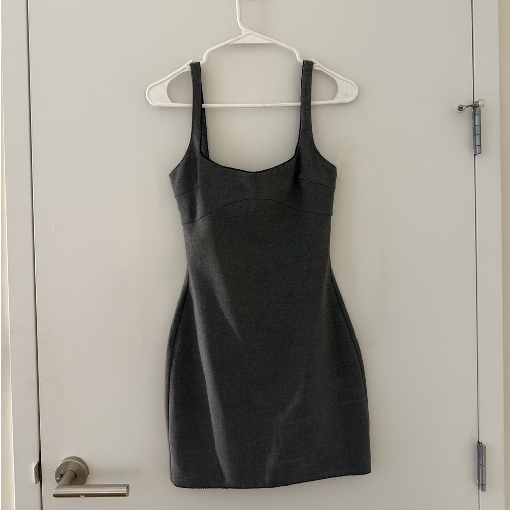 Elegant Gray Women's Dress